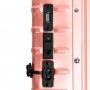 Rollbarer Schminkkoffer mit Spiegel Pink