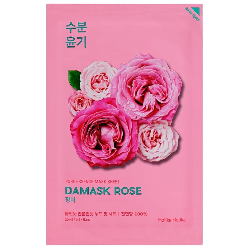 Holika Holika Pure Essence Mask Sheet / straffende Tuchmaske mit Rosenextrakt 1 Stk