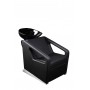 SHR Germany Hairdressing wash chair with reverse wash basin Armrests imitation leather black