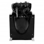 SHR Germany Hairdresser wash unit with backwash basin black