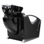 SHR Germany Hairdresser wash unit with backwash basin black