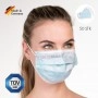 SHR Germany Mouth Mask Blue 50 Pack