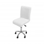 Swivel chair with castors / color white