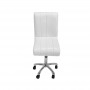 Swivel chair with castors / color white