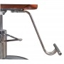 SHR Germany height adjustable hairdressing chair made of high quality imitation leather / brown