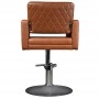 SHR Germany hairdresser chair made of high quality imitation leather height adjustable / brown