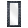 Full body mirror PVC leather with crystal decor