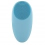 Electric facial cleansing and massage brush blue