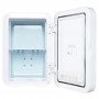 Cosmetics refrigerator 8 liters white / with mirror / heating function / lighting