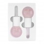 Massage Ice Ball / cooling massage balls for the face / Pink glitter